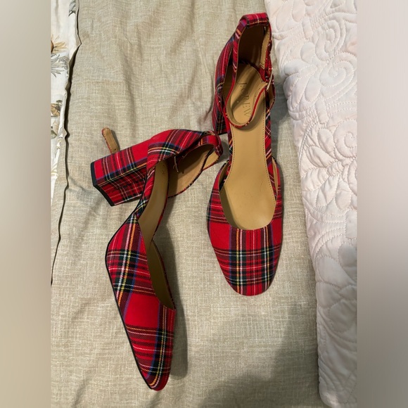 J. Crew Shoes - J crew tartan heels
